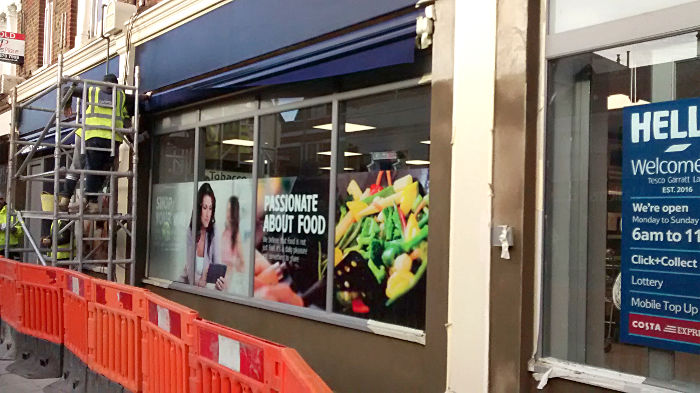 Earlsfield Tesco prior to shop
                              completion