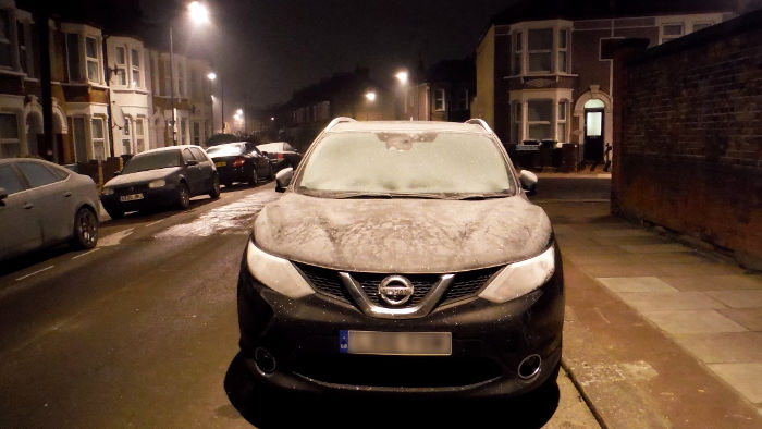 Frosty cars this
                          morning