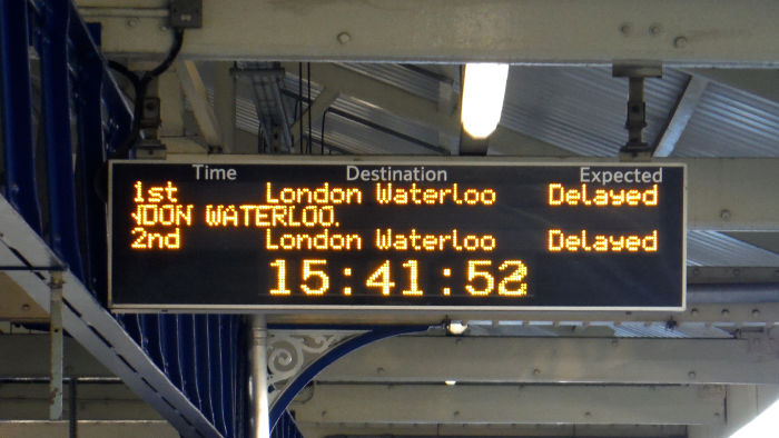 delayed trains at
                          Earlsfield