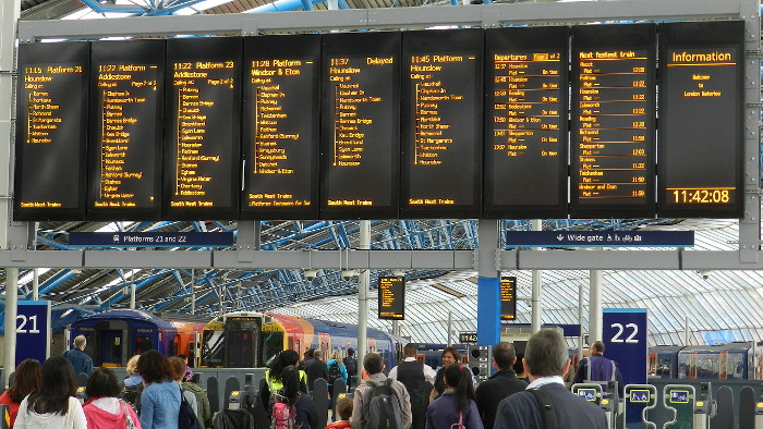 information displays for platforms 21 - 24