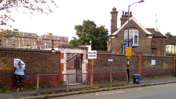 Polling station in Catford