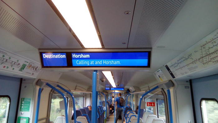 corrupt information in a
                  class 700 thameslink train