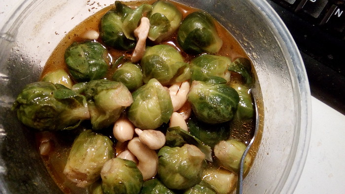 sprouts and cashew
                        nuts