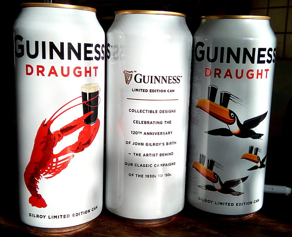 Guinness in limited
                        edition cans