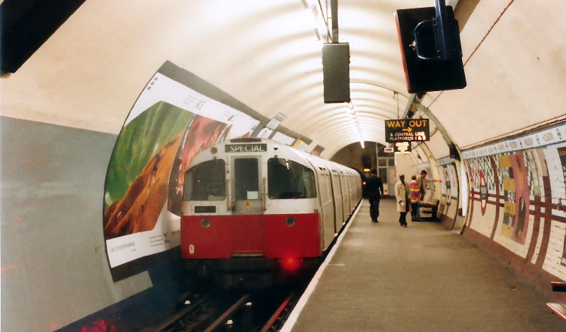 train in platform 5 of Holborn tube
                      station