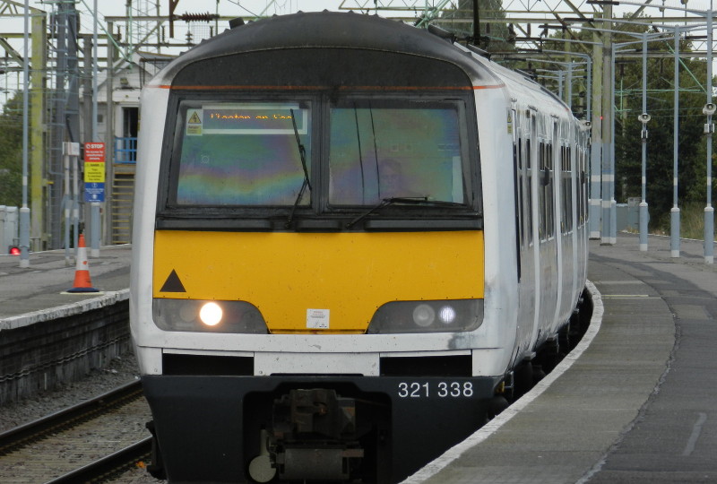 My train home arriving at Clacton