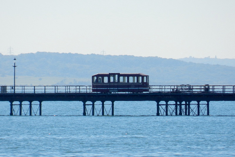 The pier railway was
                        running single coaches