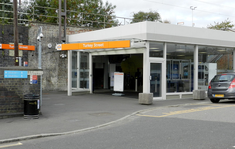 Street entrance of Turkey Street
                          station