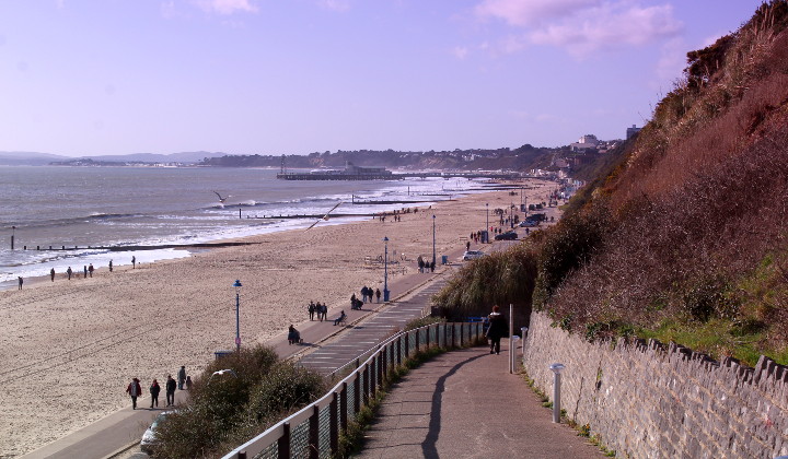 Bournemouth Pier from the top of the Toft Zig Zag