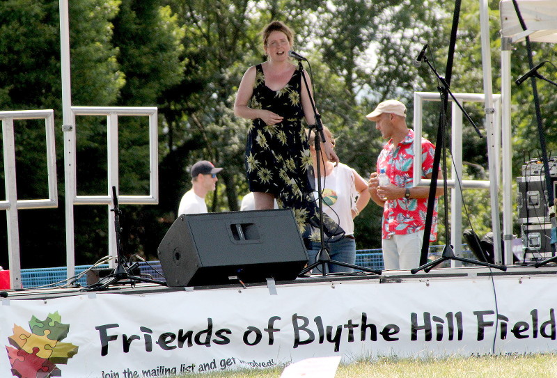 opera singer on
                            live music stage