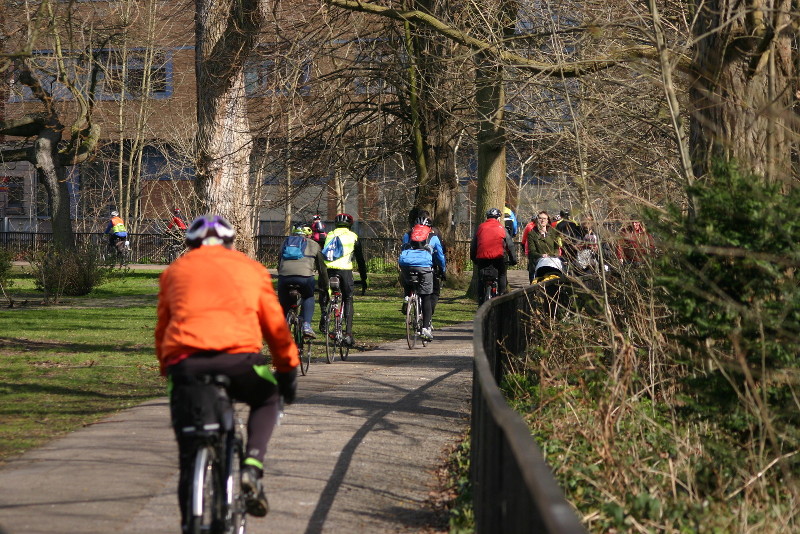 cyclists - thousands of them !