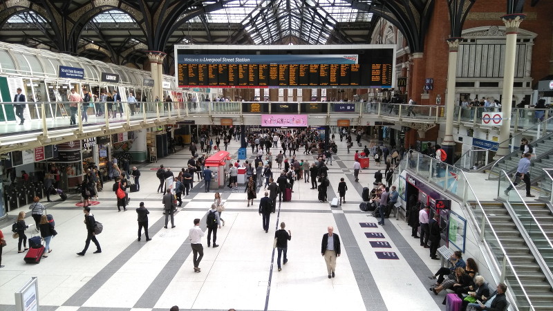 Liverpool Street
                        station concourse