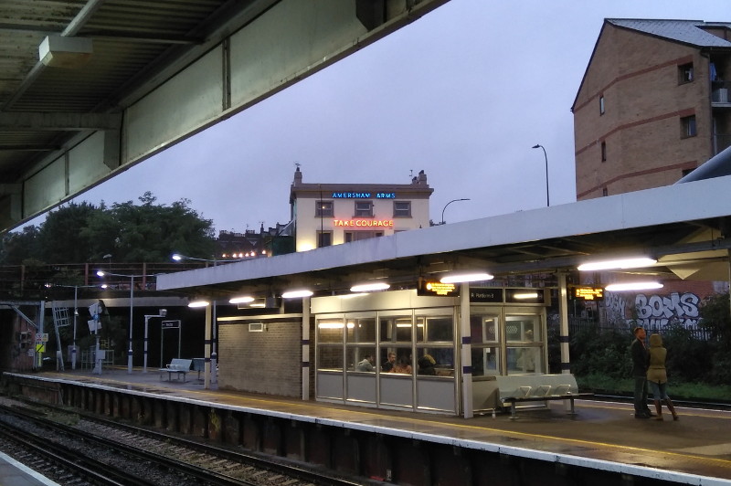 Amersham Arms seen
                        from New Cross station