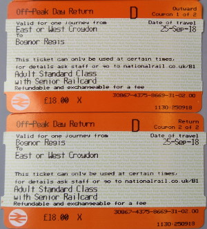 Tickets for Bognor Regis