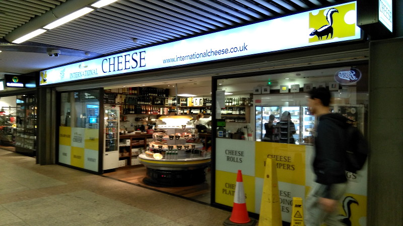 International cheese
                      shop at Liverpool Street