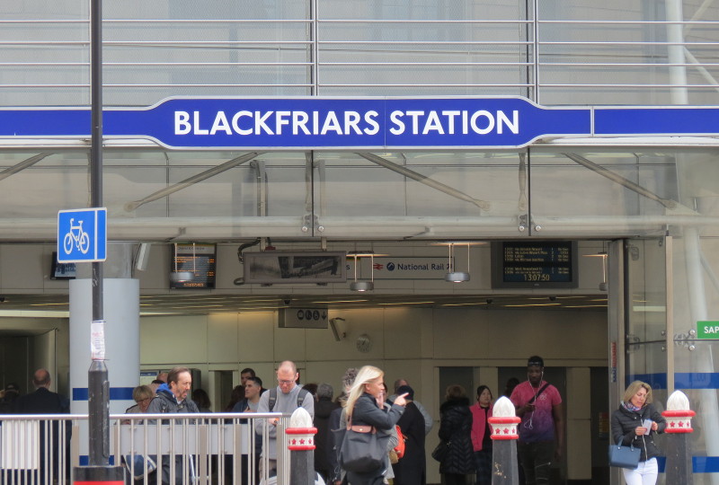 Blackfriars station -
                        northern entrance