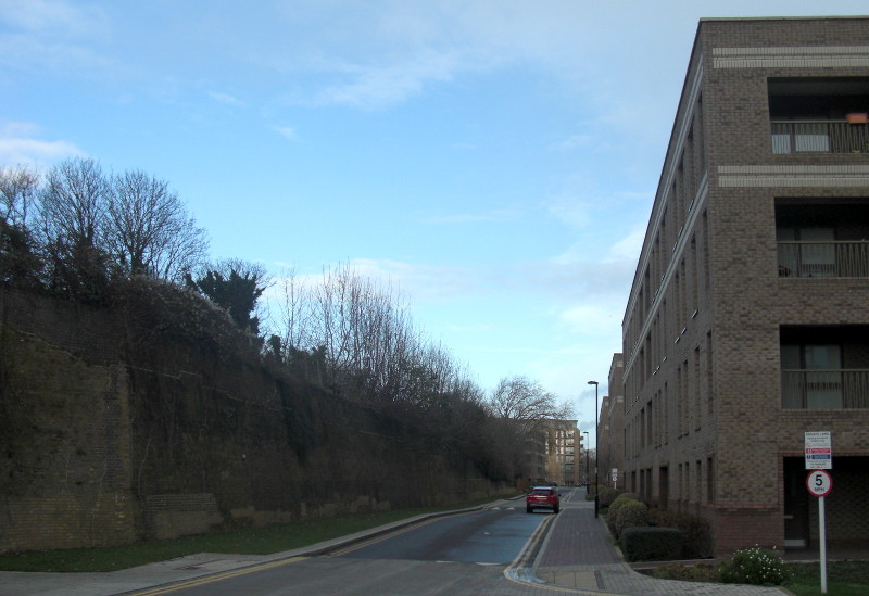 railway, road,
                              and flats