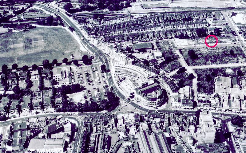 aerial view of Catford
                      circa 1968