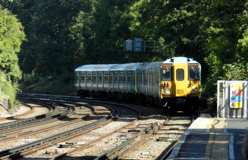 Coulsdon Town train
                        approaching