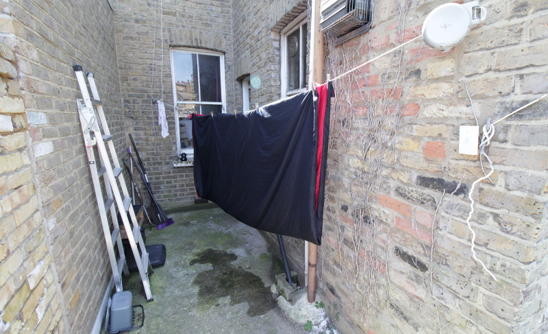 double duvet cover
                        drying on the line