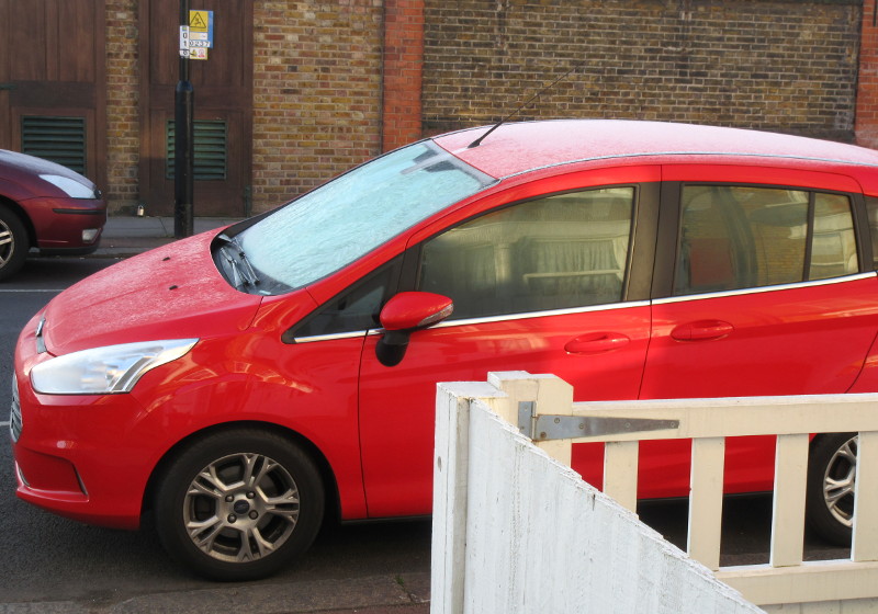 frosty cars this
                      morning