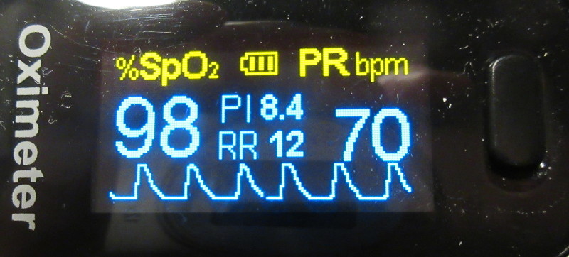 Pulse Oximeter reading