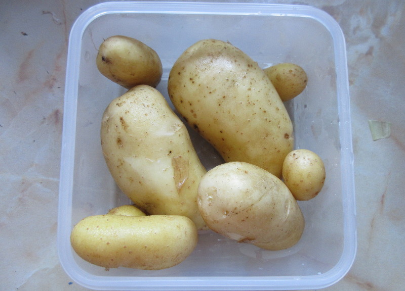 more home grown
                        potatoes