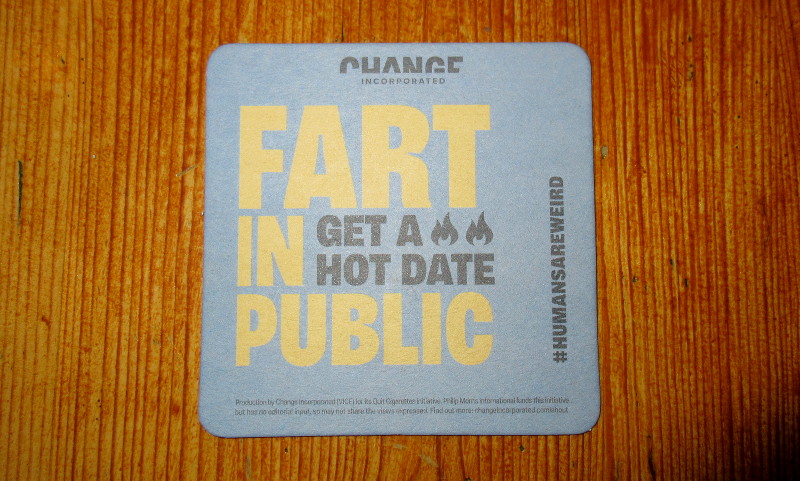 strange beer mat