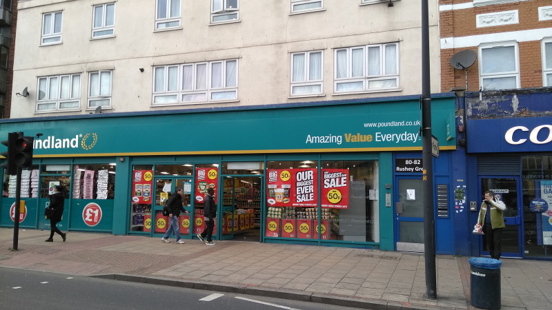 Poundland on the high
                      street