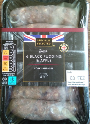 black pudding sausages