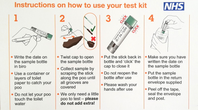 bowel cancer
                            screening kit