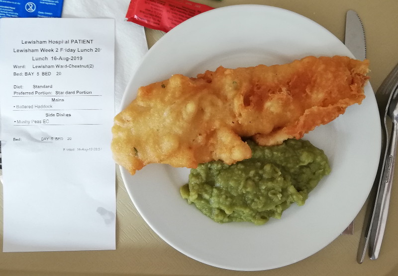 haddock
                                    and mushy peas