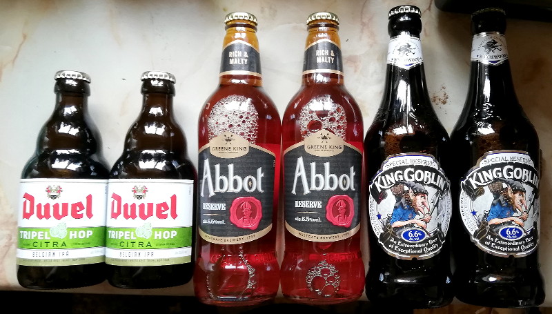 Beers bought from
                        Tesco