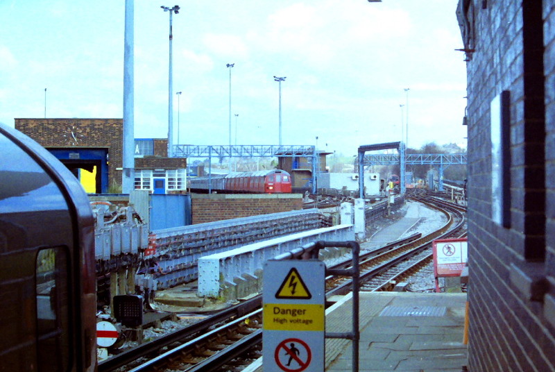 little red train in
                      Hainault depot