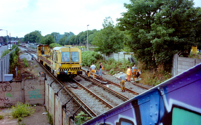 working on the railway