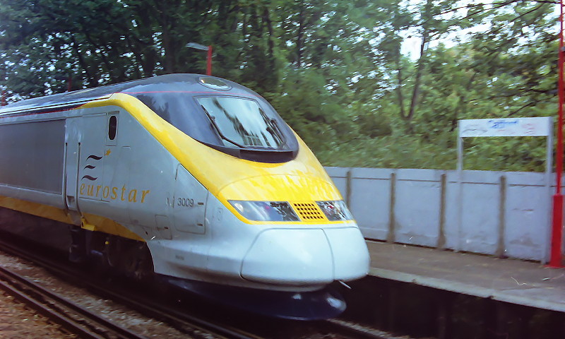 Eurostar train through
                      Catford station