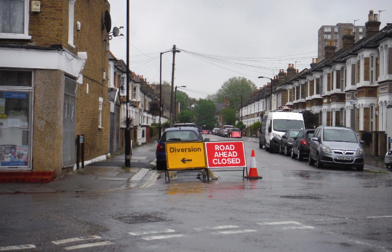 road closed