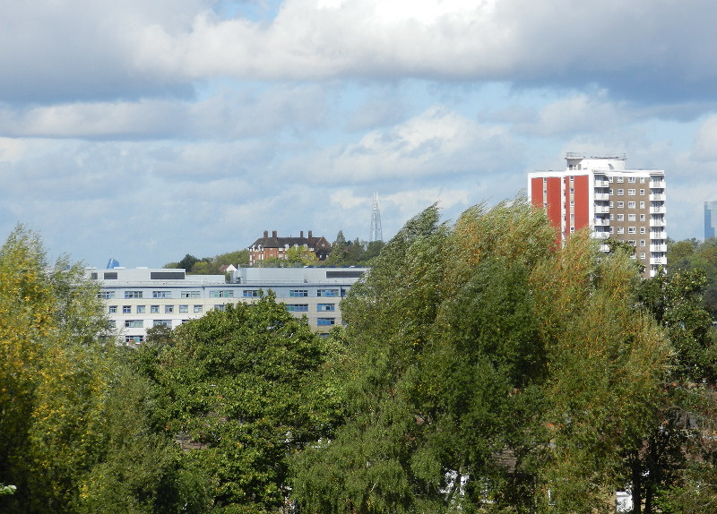 view towards
                              Hilly Fields