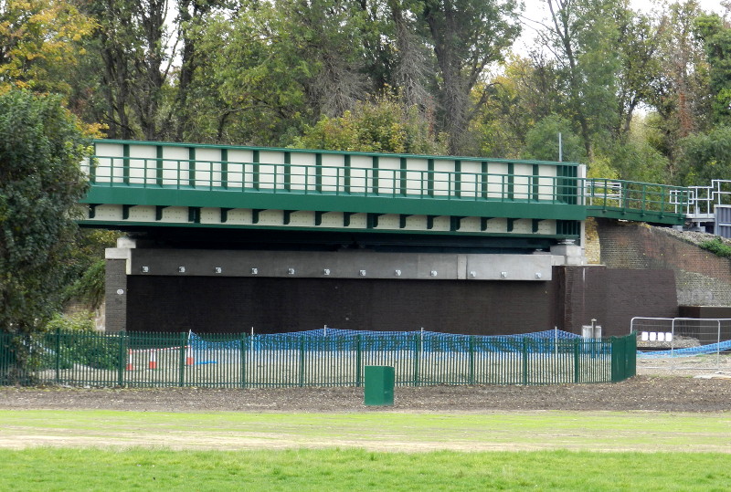 the new railway
                              bridge