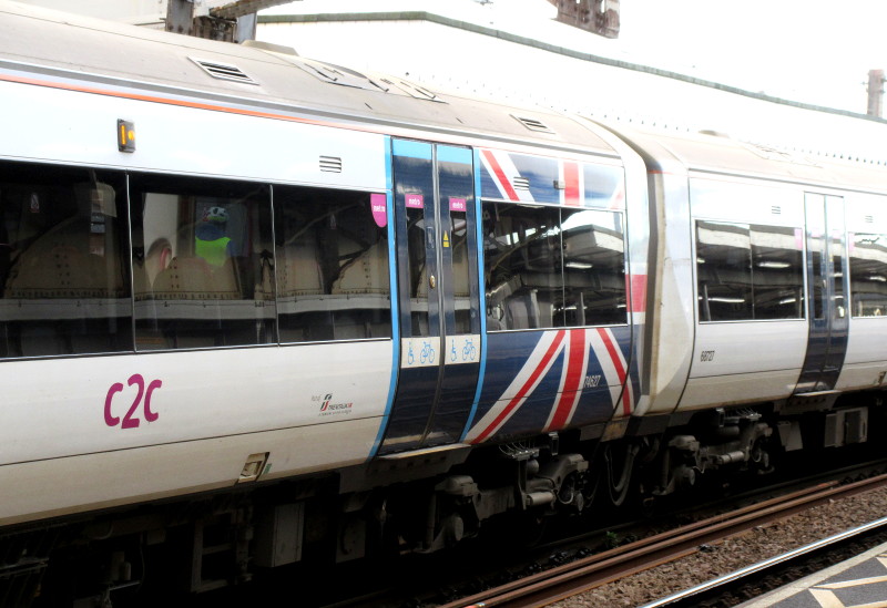 Train with Union
                              Flag