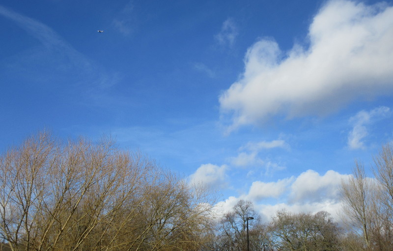 deep blue sky