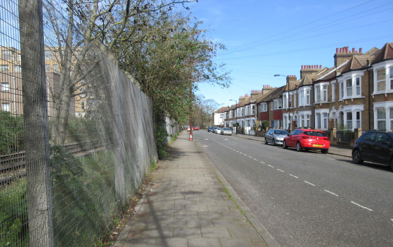 blue sky and empty
                          road