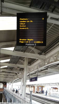 the time on platform 2