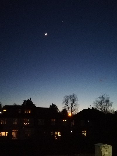 moon and venus