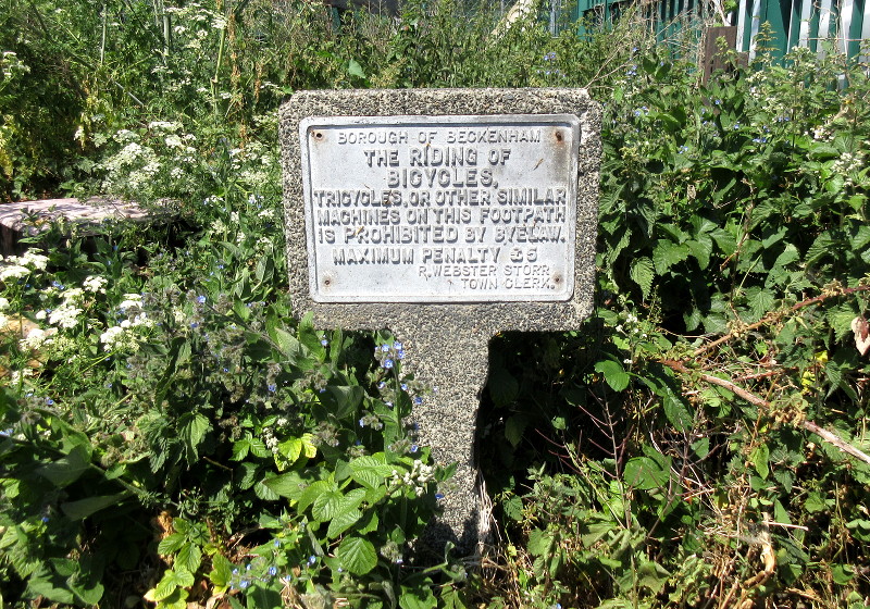 old footpath
                                  sign