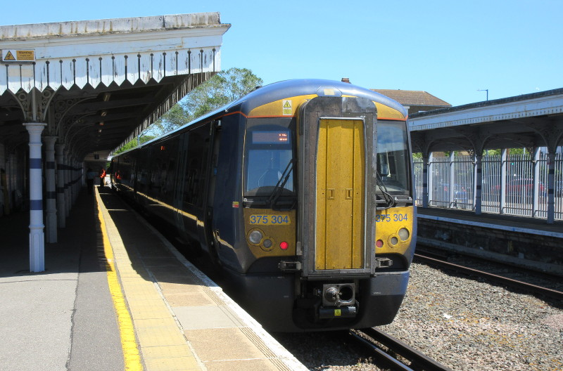 class 375
                                    train in station