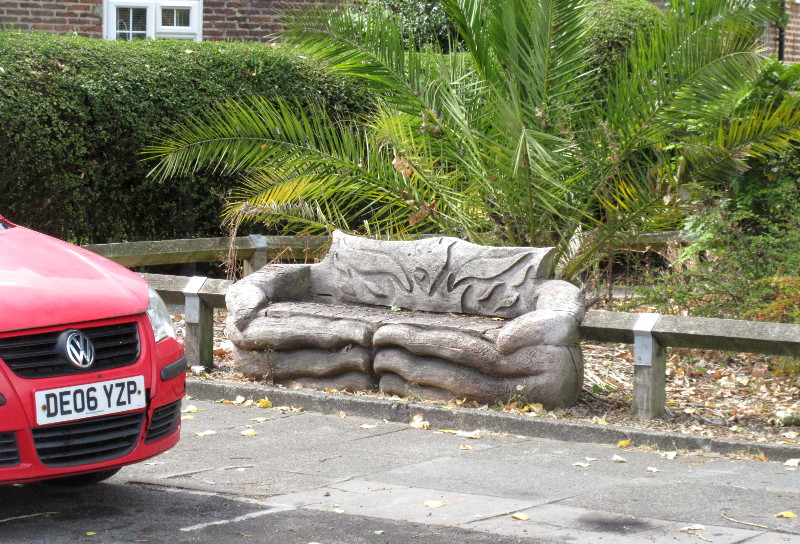 carved
                                  wooden seat