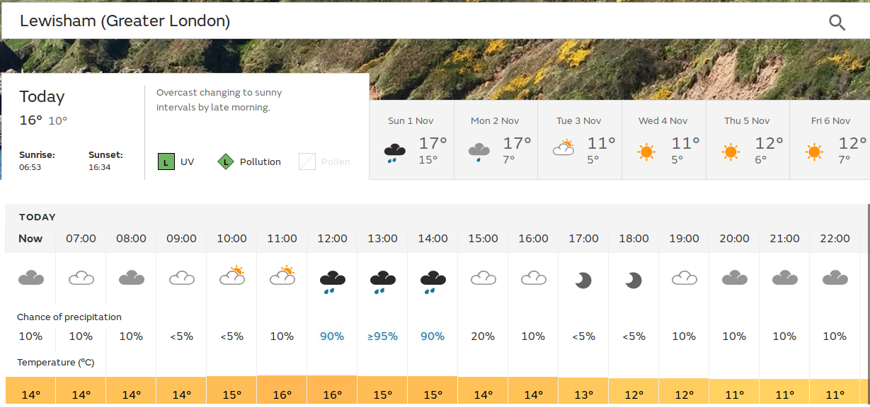 black clouds with the potential for
                                heavy rain this afternoon