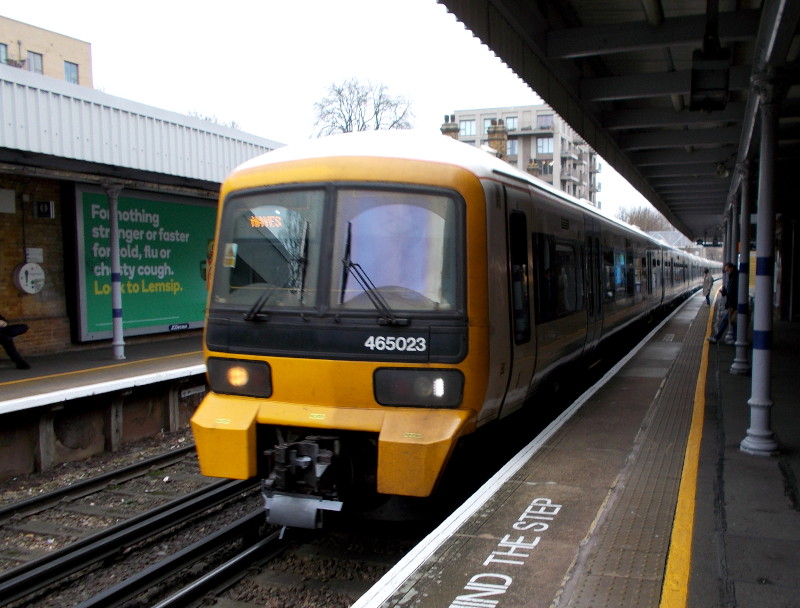 train at
                                    Catford Bridge