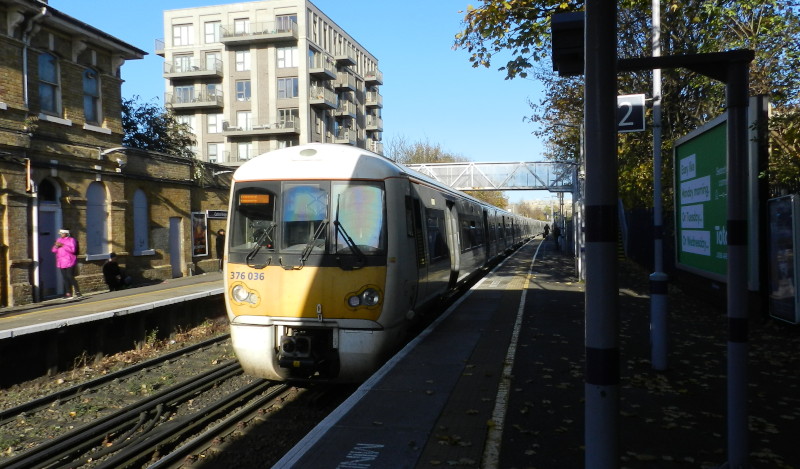 class 376
                                    train heading towards Hayes (Kent)